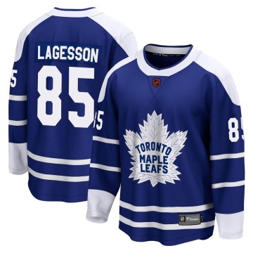 Breakaway Fanatics Branded Youth William Lagesson Toronto Maple Leafs Special Edition 2.0 Jersey - Royal