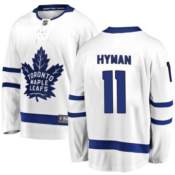 Breakaway Fanatics Branded Youth Zach Hyman Toronto Maple Leafs Away Jersey - White