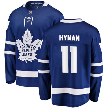 Breakaway Fanatics Branded Youth Zach Hyman Toronto Maple Leafs Home Jersey - Blue